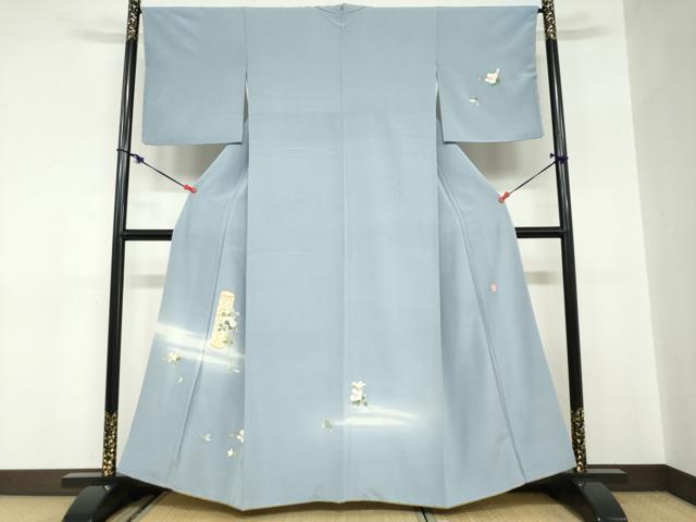 平和屋着物●本加賀友禅作家　南 克治　訪問着　飾花文　正絹　逸品　未使用　DABC2673ud