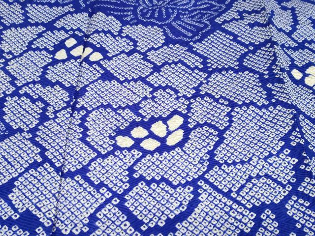 平和屋着物●豪華振袖　総絞り　草花文　正絹　逸品　DABC2679ud