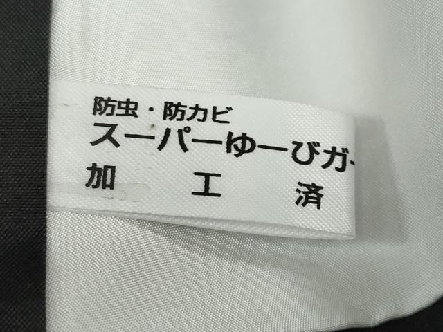平和屋着物●本場大島紬　古代染色純泥染　7マルキ　雪輪文　証紙付き　川畑春廣作　正絹　逸品　DABC2681ud