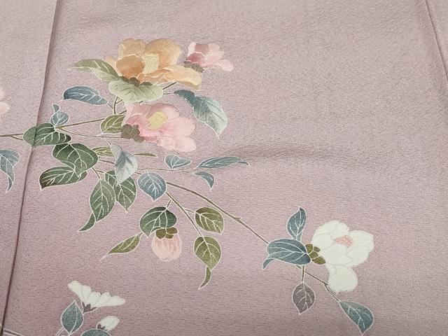 平和屋着物●訪問着　刺繍　草花文　暈し染め　正絹　逸品　DABC2687ud