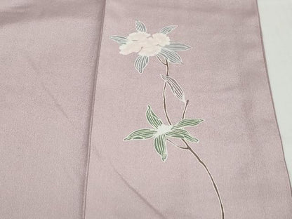 平和屋着物●訪問着　刺繍　草花文　暈し染め　正絹　逸品　DABC2687ud