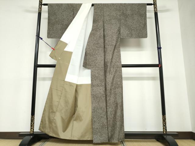 平和屋着物●本場大島紬　夢織　9マルキ　抽象文様　さが美扱い　証紙付き　水間織物謹製　正絹　逸品　未使用　DABC2693ud