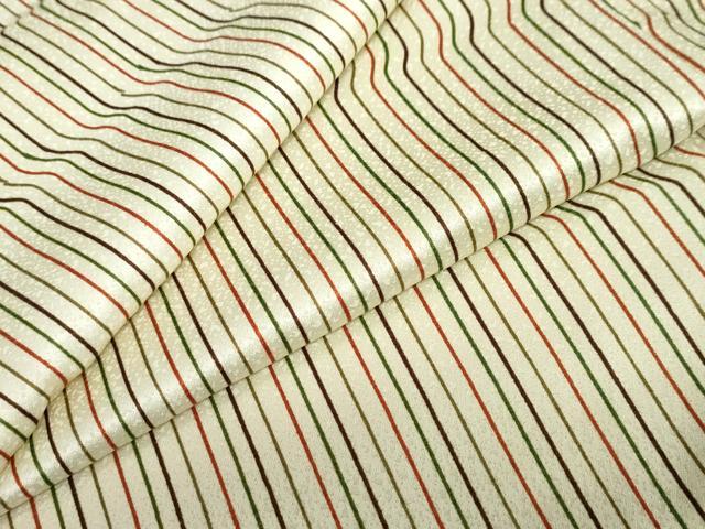 平和屋着物▼小紋　変わり縞　洗える着物　DABC2694ud
