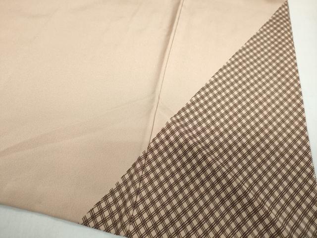 平和屋着物●上質な小紋　菱文　正絹　逸品　DABC2696ud
