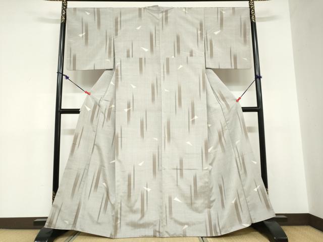 平和屋着物●上質な紬　箔散らし文　正絹　逸品　DABC2719ud