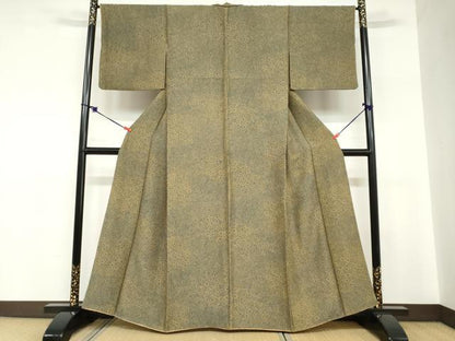平和屋着物●上質な小紋　花尽くし文　正絹　逸品　DABC2722ud