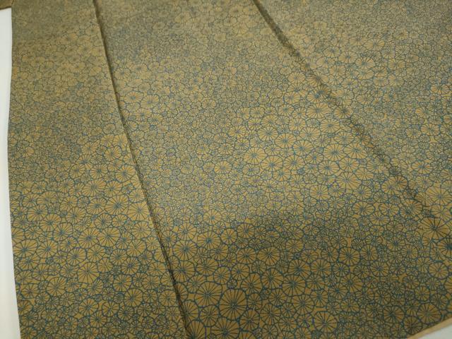 平和屋着物●上質な小紋　花尽くし文　正絹　逸品　DABC2722ud