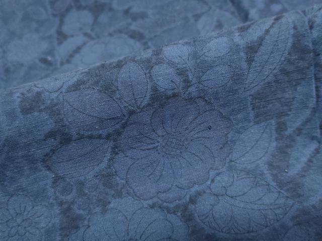 平和屋着物●本場眞綿絢結城紬　幻の辻が花　証紙付き　正絹　逸品　DABC2725ud