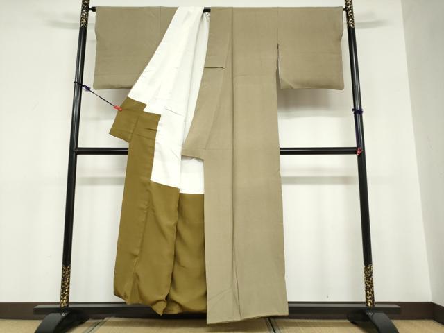 平和屋着物●伝統工芸士　保科土山　江戸小紋　行儀　正絹　逸品　DABC2749ud