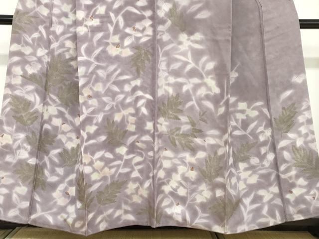 平和屋着物●訪問着　南天文　暈し染め　正絹　逸品　DABC2750ud