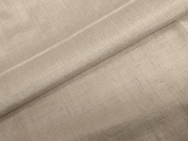 平和屋着物●本場結城紬　重要無形文化財　色無地　梅染色　正絹　逸品　DABC2752ud