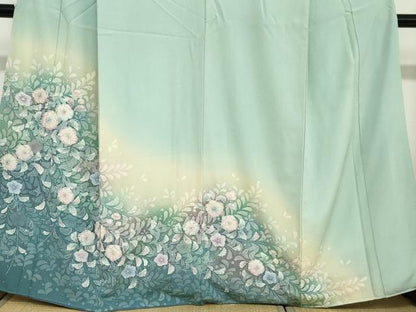 平和屋着物●訪問着　絞り　辻が花　暈し染め　正絹　逸品　DABC2757ud