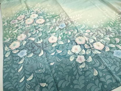 平和屋着物●訪問着　絞り　辻が花　暈し染め　正絹　逸品　DABC2757ud