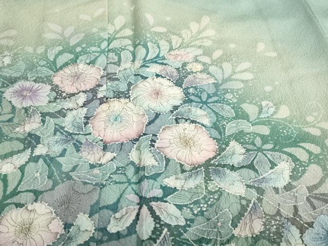 平和屋着物●訪問着　絞り　辻が花　暈し染め　正絹　逸品　DABC2757ud