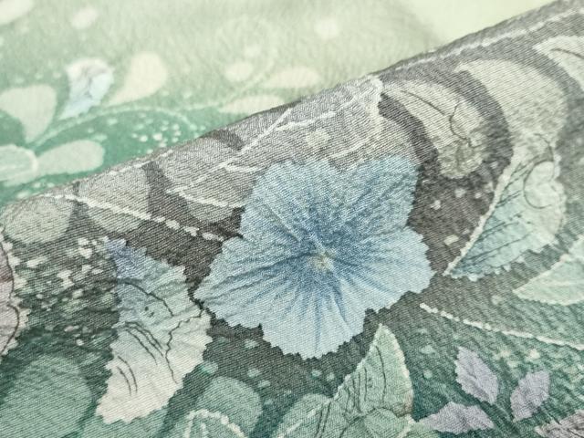 平和屋着物●訪問着　絞り　辻が花　暈し染め　正絹　逸品　DABC2757ud