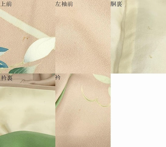 平和屋着物●訪問着　友禅　作家物　朝顔　正絹　逸品　DABC2769ud