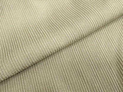 平和屋着物●上質なお召　柳茶御召　縞　反端付き　正絹　逸品　DABC2771ud