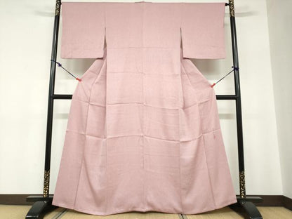 平和屋着物●二代目清次郎　手描き　お召　抽象文様　正絹　逸品　DABC2777ud