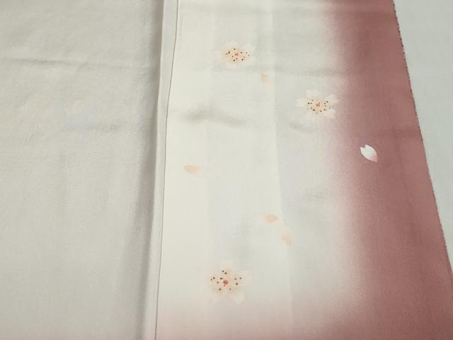 平和屋着物●二代目清次郎　手描き　お召　抽象文様　正絹　逸品　DABC2777ud