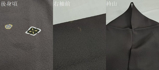 平和屋着物●訪問着　竹屋町刺繍　洋花文　金彩　正絹　逸品　DABC2788ud