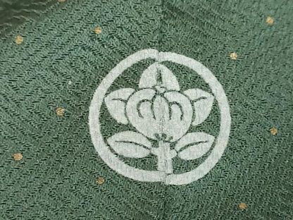 平和屋着物●訪問着　駒刺繍　絞り　舞桜文　金彩　正絹　逸品　DABC2789ud