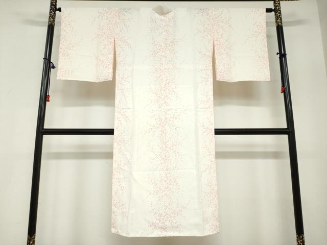 平和屋着物●長襦袢　無双仕立て　枝花文　正絹　逸品　未使用　DABC2791ud