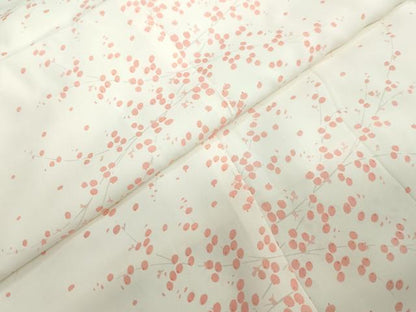 平和屋着物●長襦袢　無双仕立て　枝花文　正絹　逸品　未使用　DABC2791ud