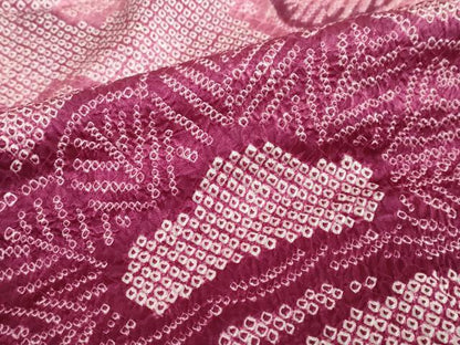 平和屋着物●豪華振袖　総絞り　松文　暈し染め　三越扱い　正絹　逸品　DABC2803ud