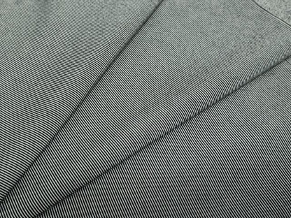 平和屋着物●江戸小紋　万筋　黒色×灰黄緑色　三越扱い　洗える着物　DABC2892ud