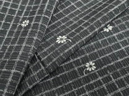 平和屋着物●小紋　舞花文　洗える着物　DABC2893ud