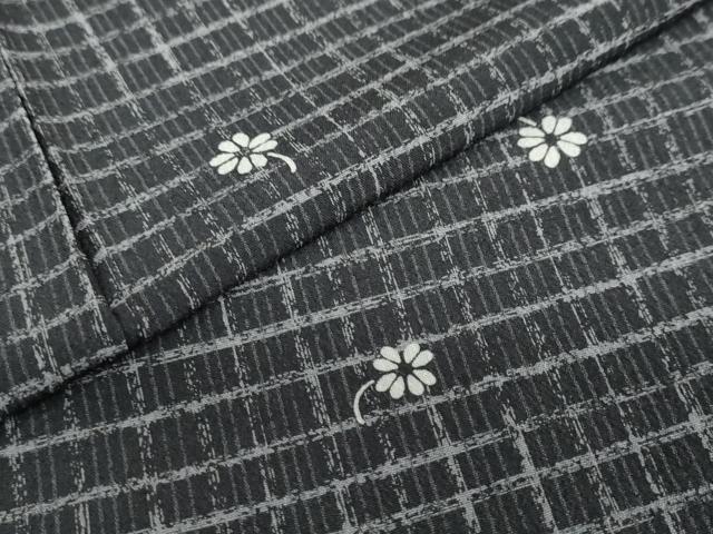 平和屋着物●小紋　舞花文　洗える着物　DABC2893ud