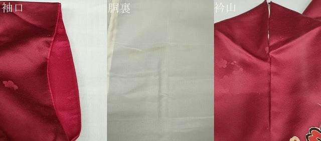 平和屋着物●豪華振袖　花蝶文　金彩　正絹　逸品　DABC2894ud