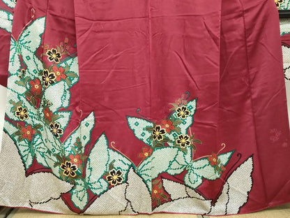 平和屋着物●豪華振袖　花蝶文　金彩　正絹　逸品　DABC2894ud
