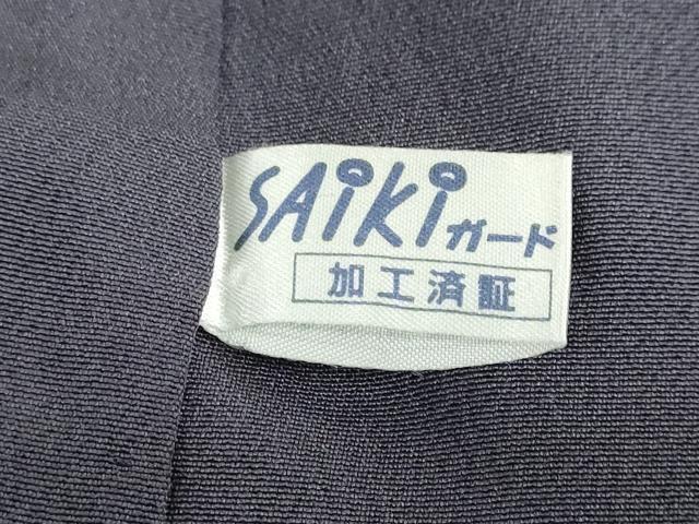 平和屋着物●豪華色留袖　雪輪飛鶴草花文　金彩　正絹　逸品　DABC2895ud