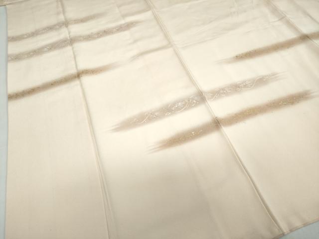 平和屋着物●銀座きしや　訪問着　横段更紗花唐草文　暈し染め　金銀彩　刺繍　正絹　逸品　DABC2896ud