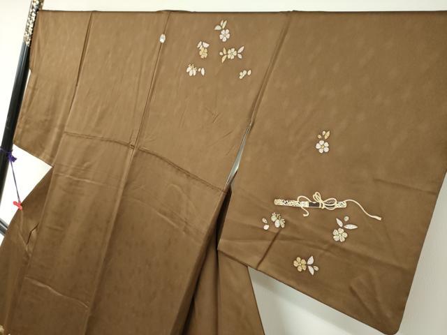 平和屋着物●訪問着　楽器草花文　金彩　正絹　逸品　DABC2897ud