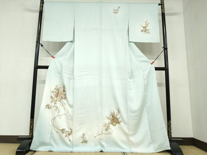 平和屋着物●訪問着　花車文　暈し染め　金彩　正絹　逸品　DABC2901ud