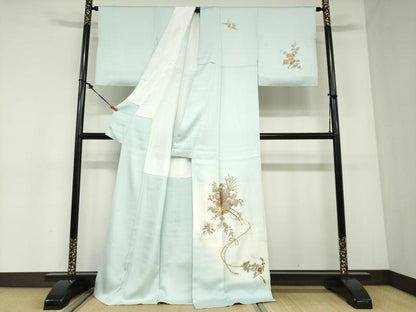 平和屋着物●訪問着　花車文　暈し染め　金彩　正絹　逸品　DABC2901ud