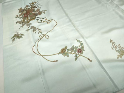 平和屋着物●訪問着　花車文　暈し染め　金彩　正絹　逸品　DABC2901ud