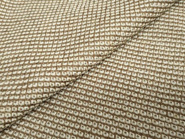 平和屋着物●大変加工の良い総絞り小紋　松坂屋扱い　正絹　逸品　DABC2902ud