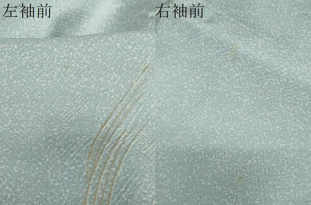 平和屋着物●訪問着　流水風景草花文　金彩　正絹　逸品　DABC2905ud