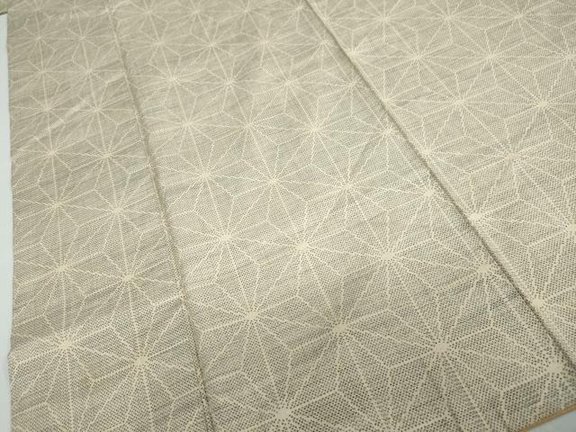 平和屋着物●本場大島紬　薩摩結城　麻の葉文様　正絹　逸品　DABC2907ud