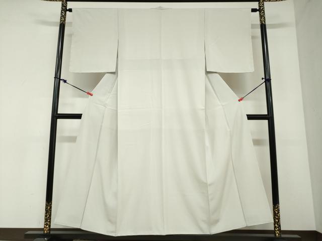 平和屋着物●上質な色無地　絹鼠色　正絹　逸品　未使用　DABC2920ud
