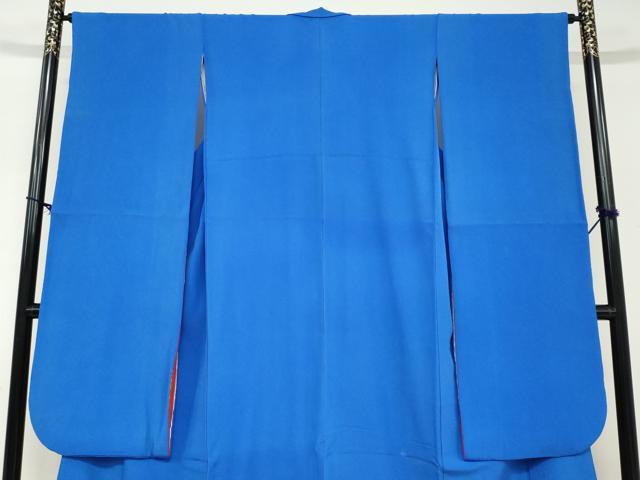 平和屋着物●豪華振袖　瑠璃紺色　正絹　逸品　DABC2922ud