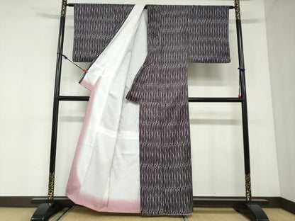 平和屋着物●小紋　抽象文様　洗える着物　DABC2938ud