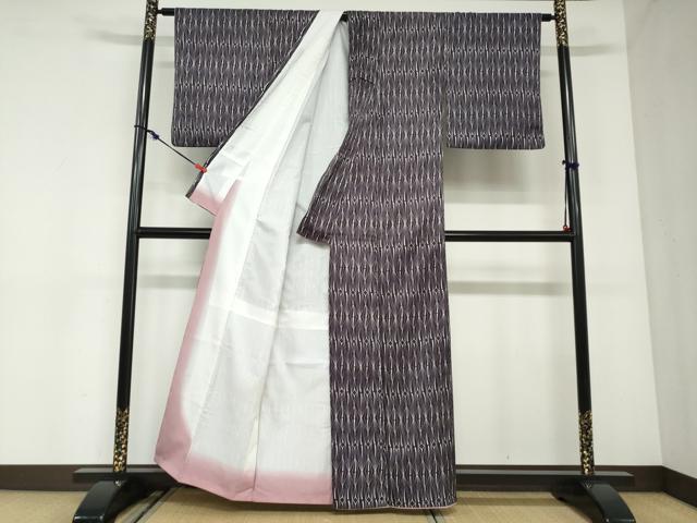 平和屋着物●小紋　抽象文様　洗える着物　DABC2938ud