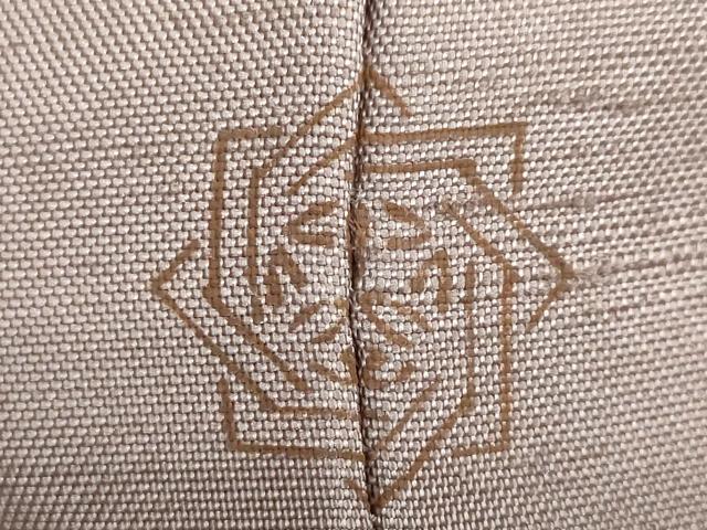 平和屋着物●訪問着　白山紬　友禅　草花文　正絹　逸品　DABC2946ud