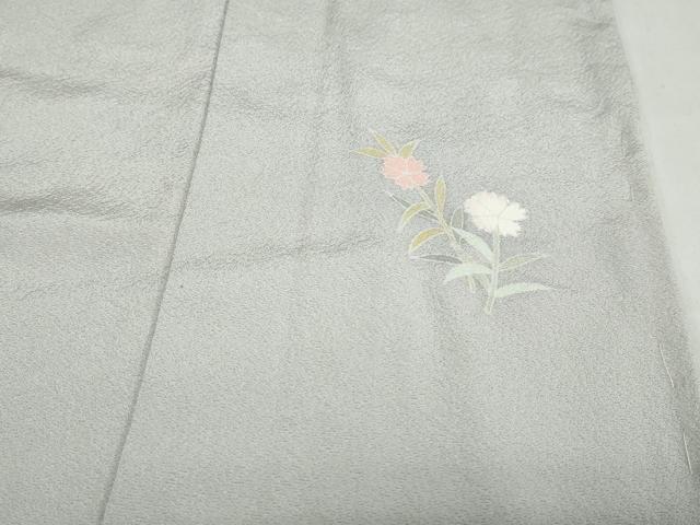 平和屋着物●訪問着　友禅　作家物　草花文　暈し染め　仮絵羽　正絹　逸品　未使用　DABC2956ud
