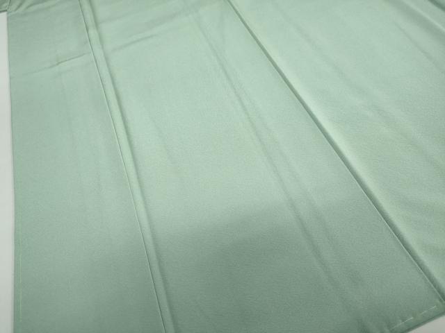 平和屋着物●上質な色無地　山葵色　正絹　逸品　未使用　DABC2960ud