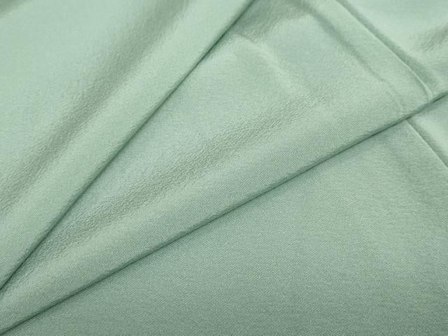 平和屋着物●上質な色無地　山葵色　正絹　逸品　未使用　DABC2960ud